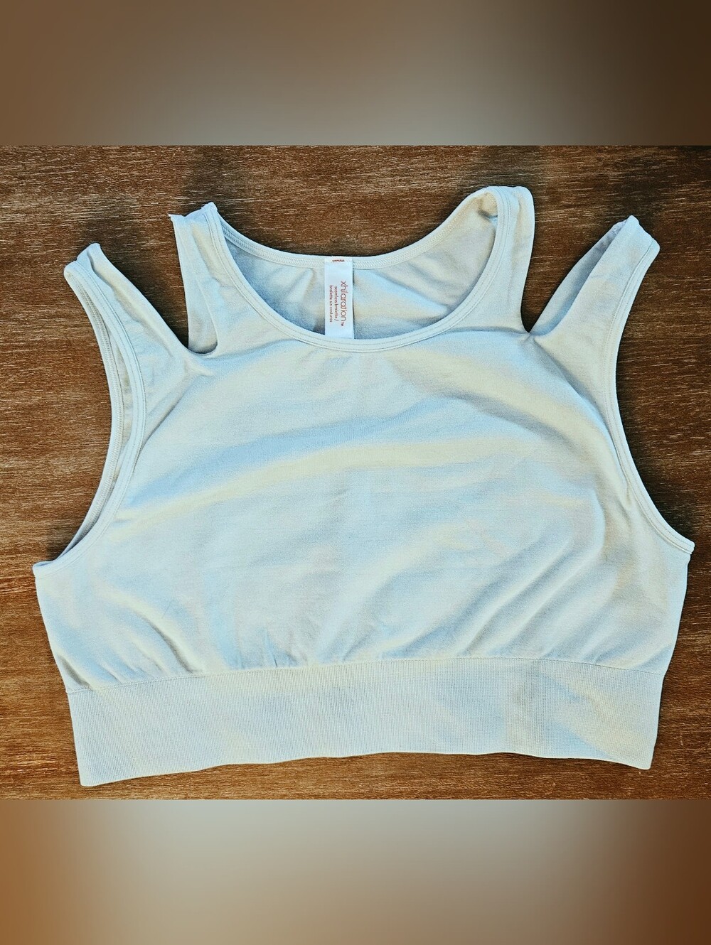 Xhilaration Light Blue Scoop Neck Crop Top Tank Top Baby Blue Shirt Womens Tank